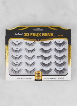 3D Faux Mink Lashes 10 Pair Jumbo Pack