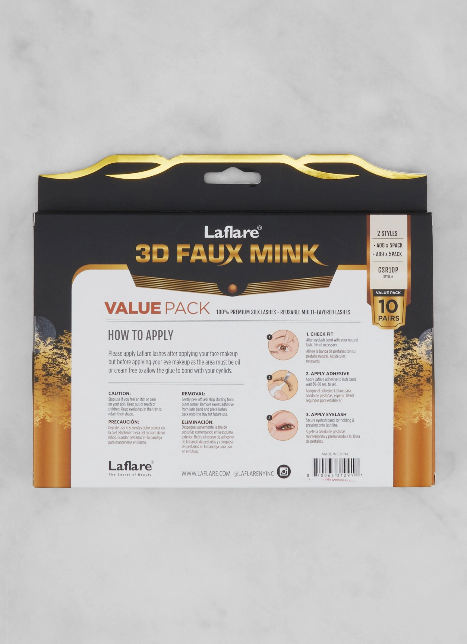 3D Faux Mink Lashes 10 Pair Jumbo Pack