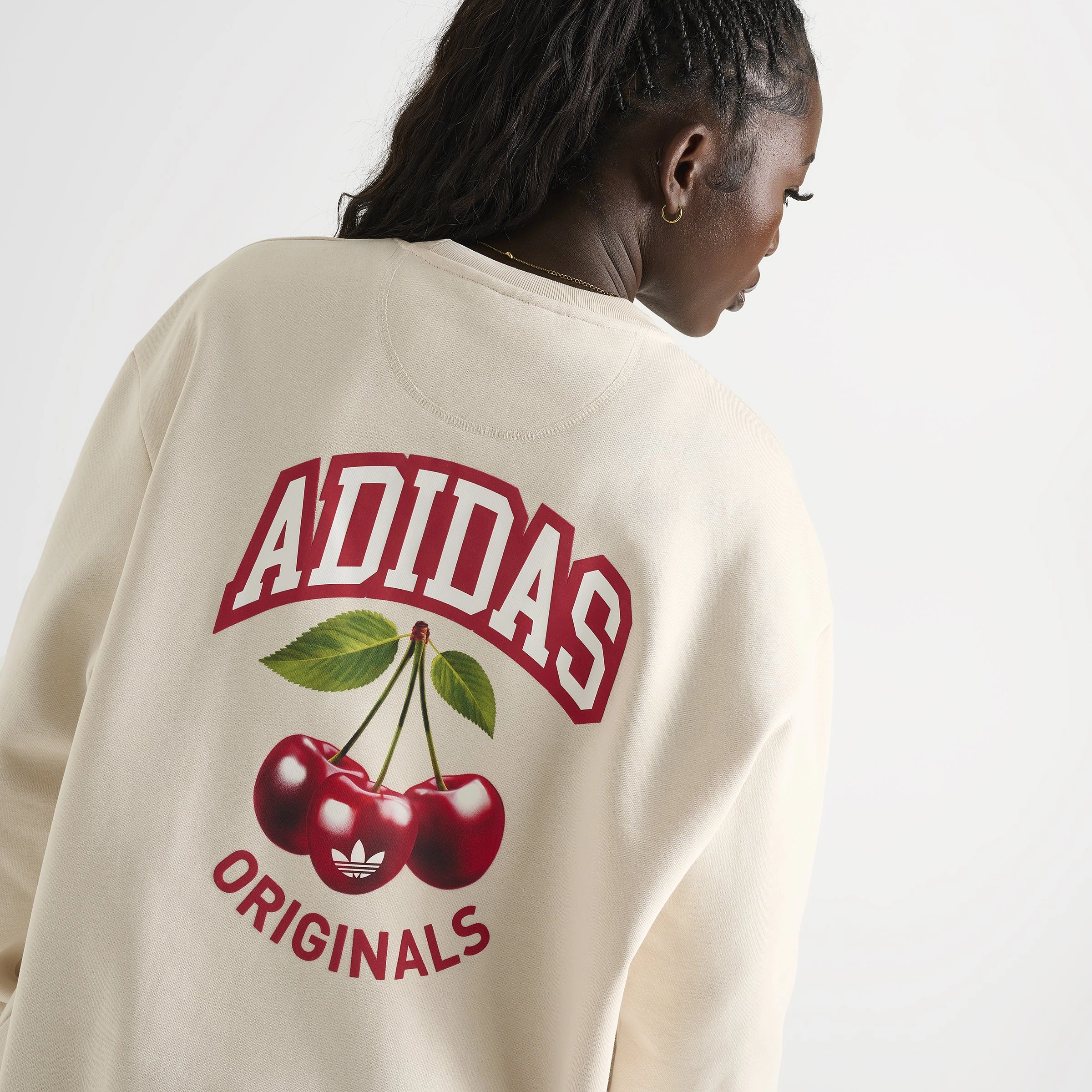 adidas Women's Cherry Crewneck / Wonder White