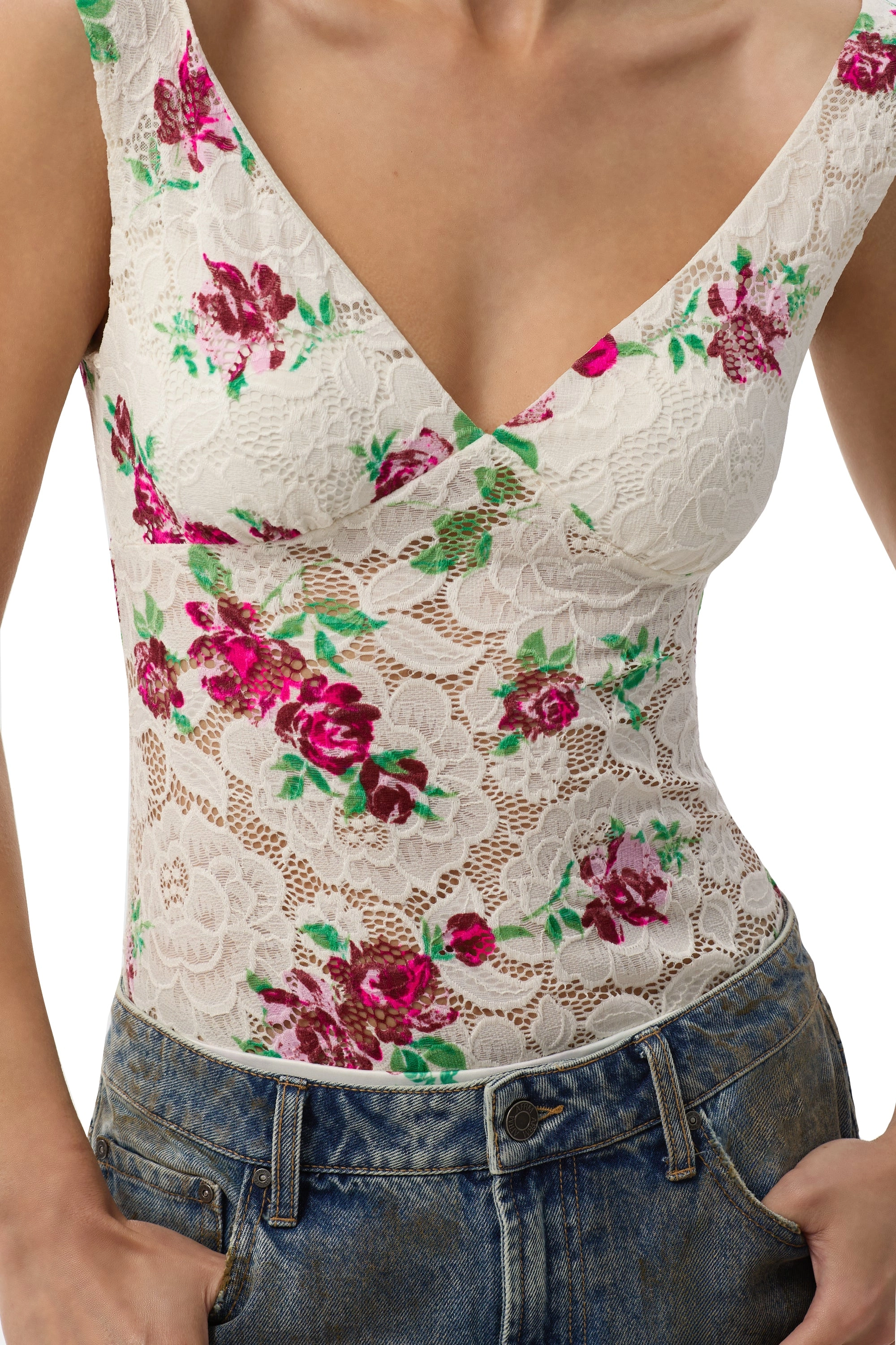 Alexis Bodysuit - Romance Rose