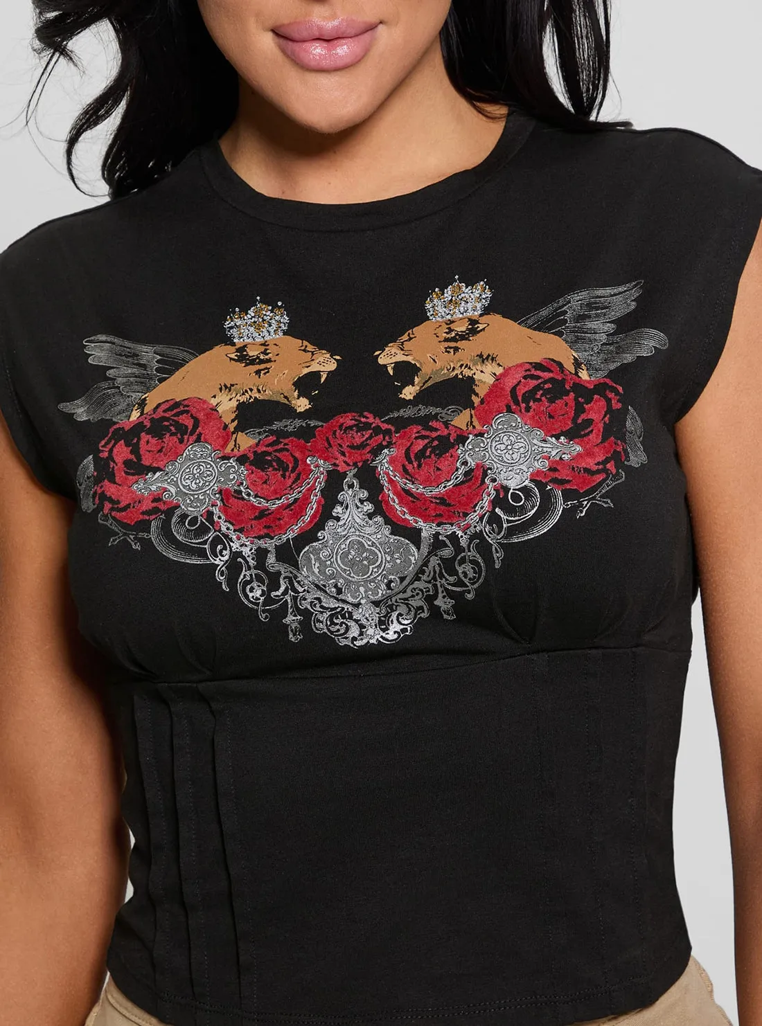 Black Lioness Corset Top
