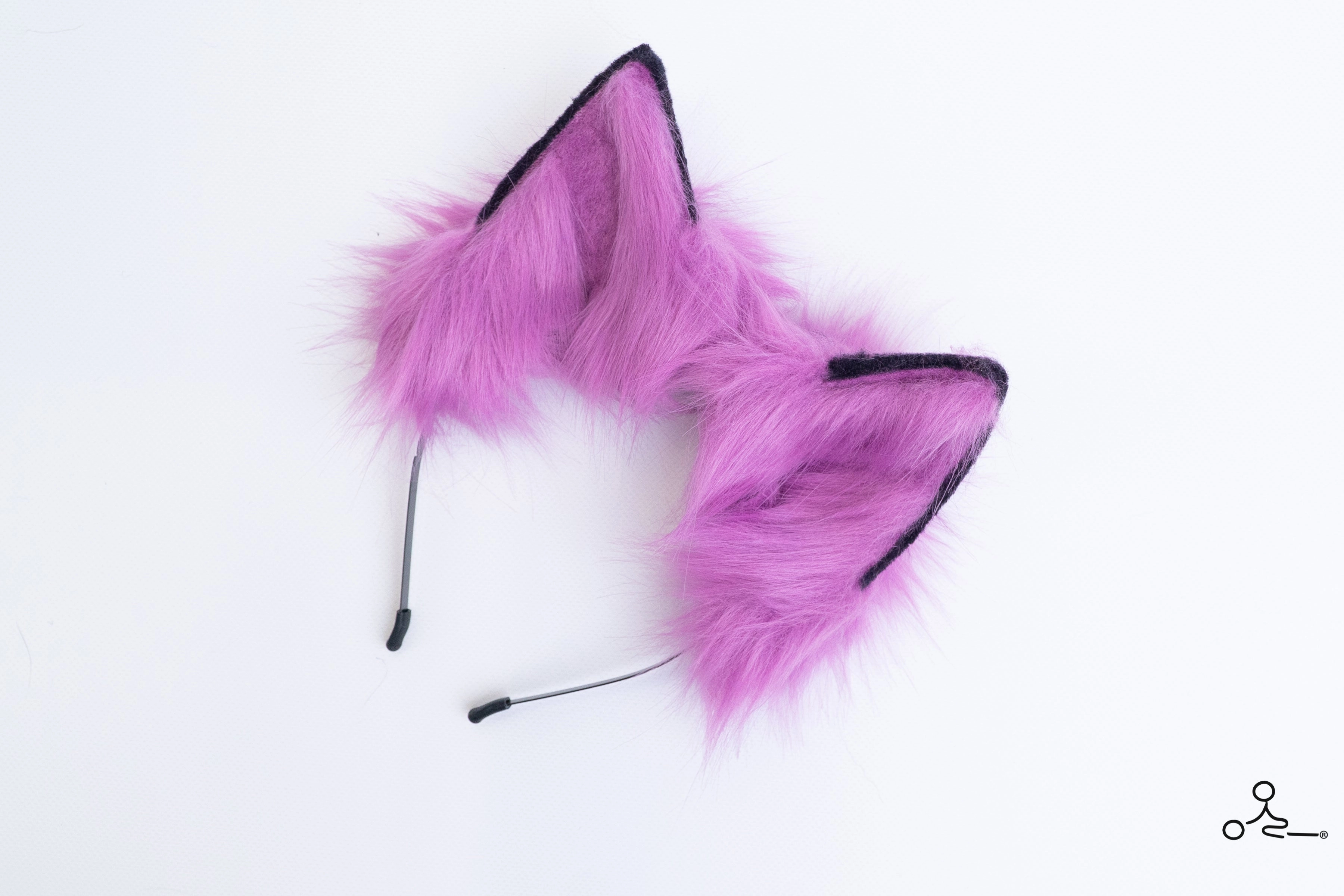 Butt Plug Tail Purple Fade Foxtail Plug Set