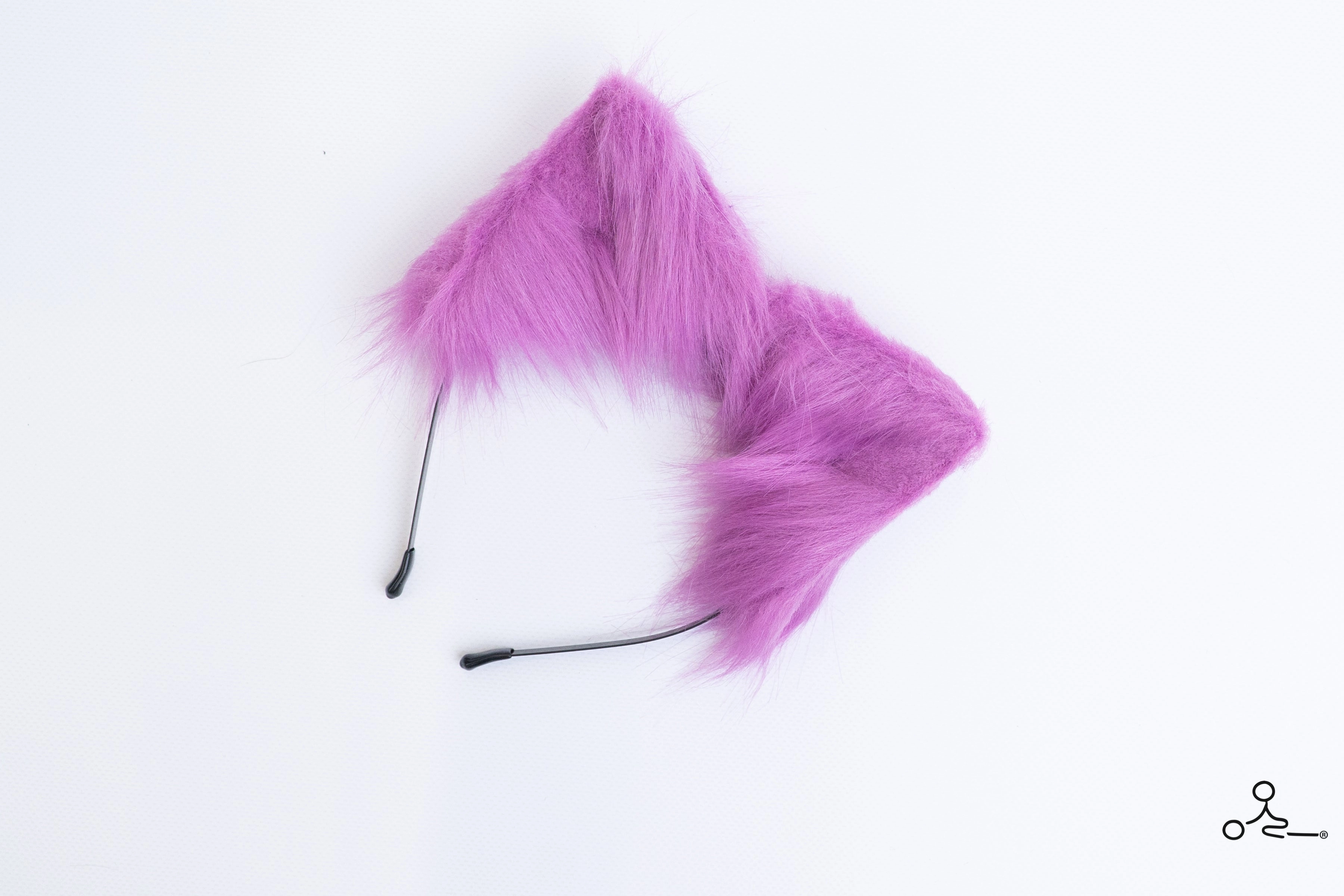 Butt Plug Tail Purple Fade Foxtail Plug Set