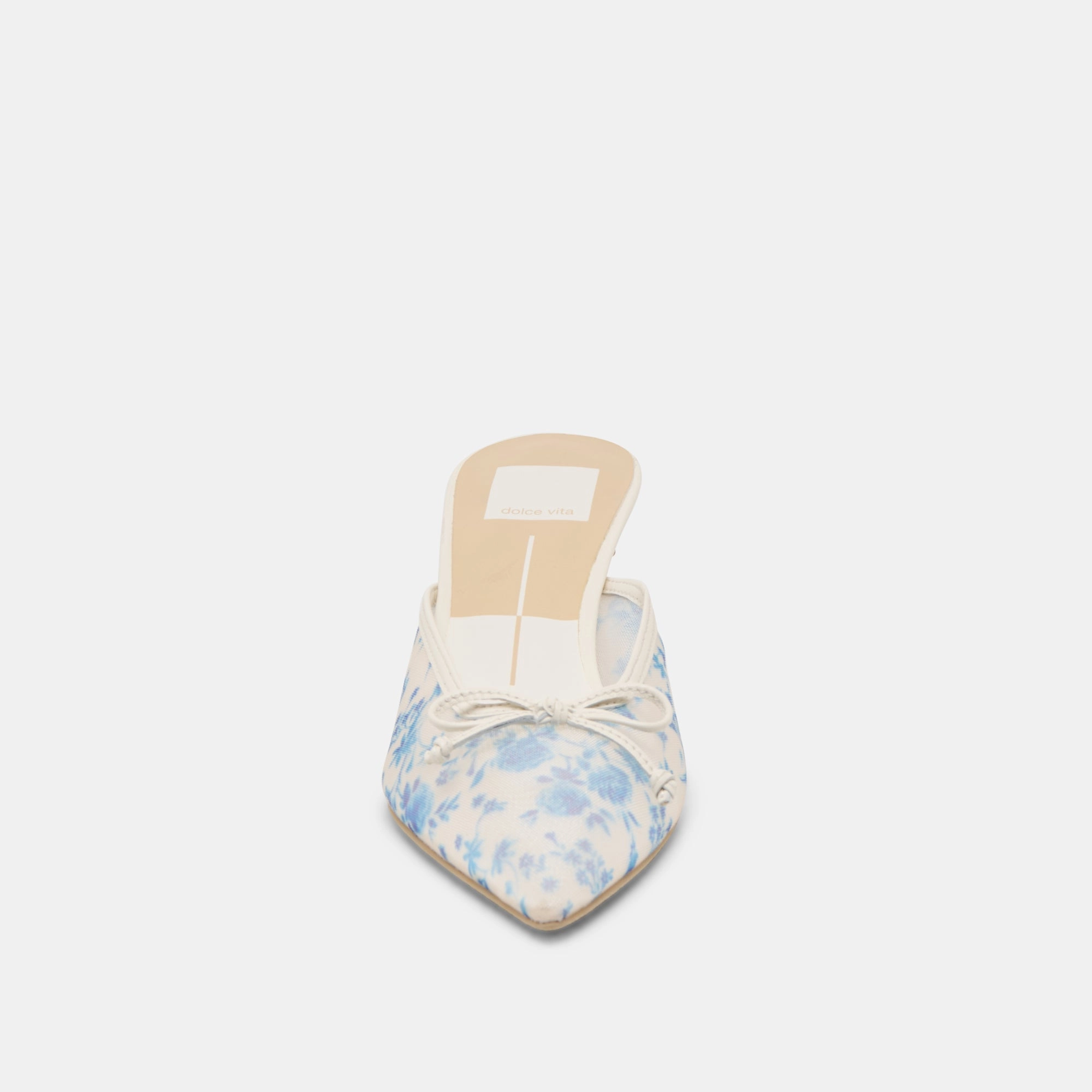 CLEO HEELS BLUE FLORAL MESH