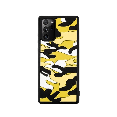 For Samsung Galaxy Note20 Camouflage Clouds Embossed Skin Feel Silicone Shockproof