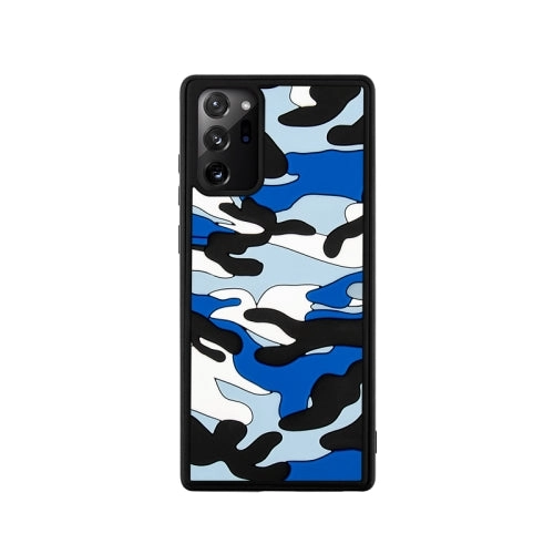 For Samsung Galaxy Note20 Camouflage Clouds Embossed Skin Feel Silicone Shockproof