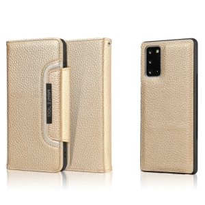For Samsung Galaxy Note20 Litchi Texture Horizontal Flip Buckle Detachable Magnetic PU Leather Case