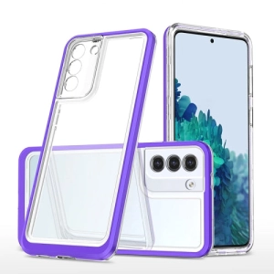 For Samsung Galaxy S21  5G Bright Series Clear Acrylic   PC TPU Shockproof