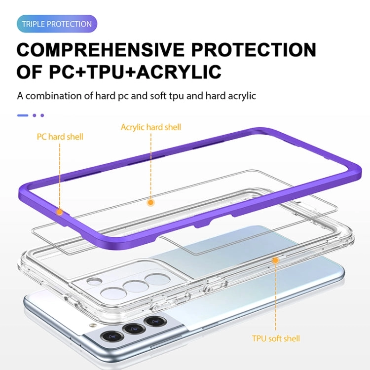 For Samsung Galaxy S21  5G Bright Series Clear Acrylic   PC TPU Shockproof