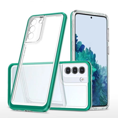 For Samsung Galaxy S21  5G Bright Series Clear Acrylic   PC TPU Shockproof