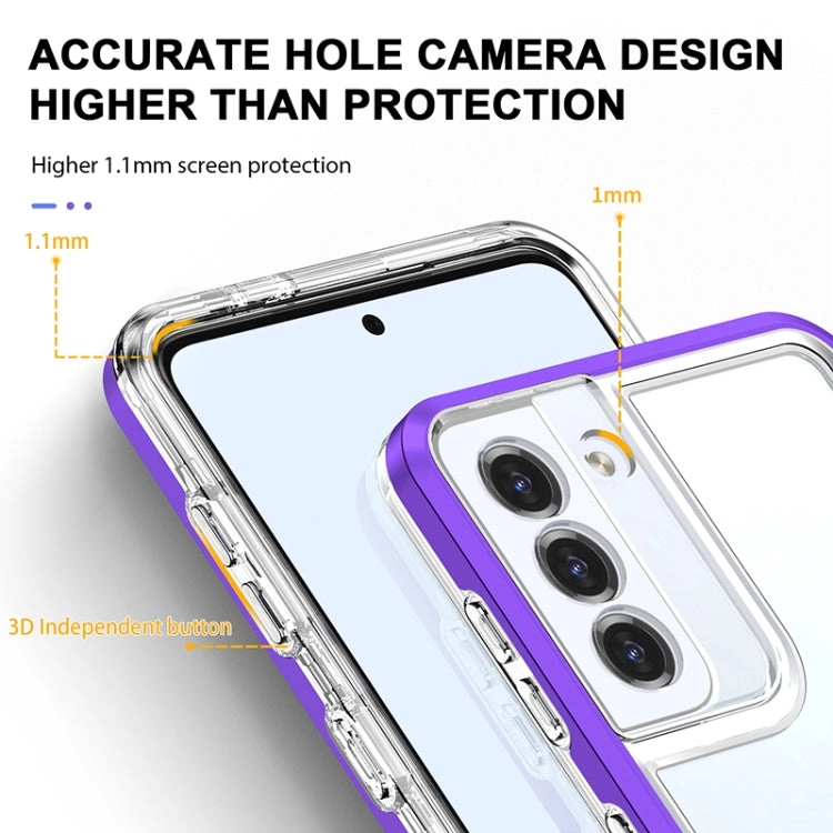 For Samsung Galaxy S21  5G Bright Series Clear Acrylic   PC TPU Shockproof
