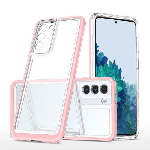 For Samsung Galaxy S21  5G Bright Series Clear Acrylic   PC TPU Shockproof