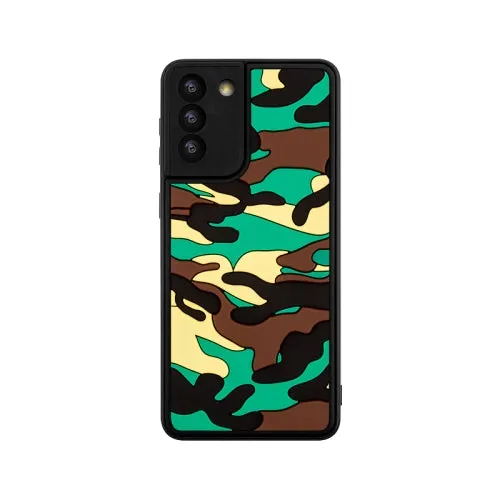 For Samsung Galaxy S21  5G Camouflage Clouds Embossed Skin Feel Silicone Shockproof