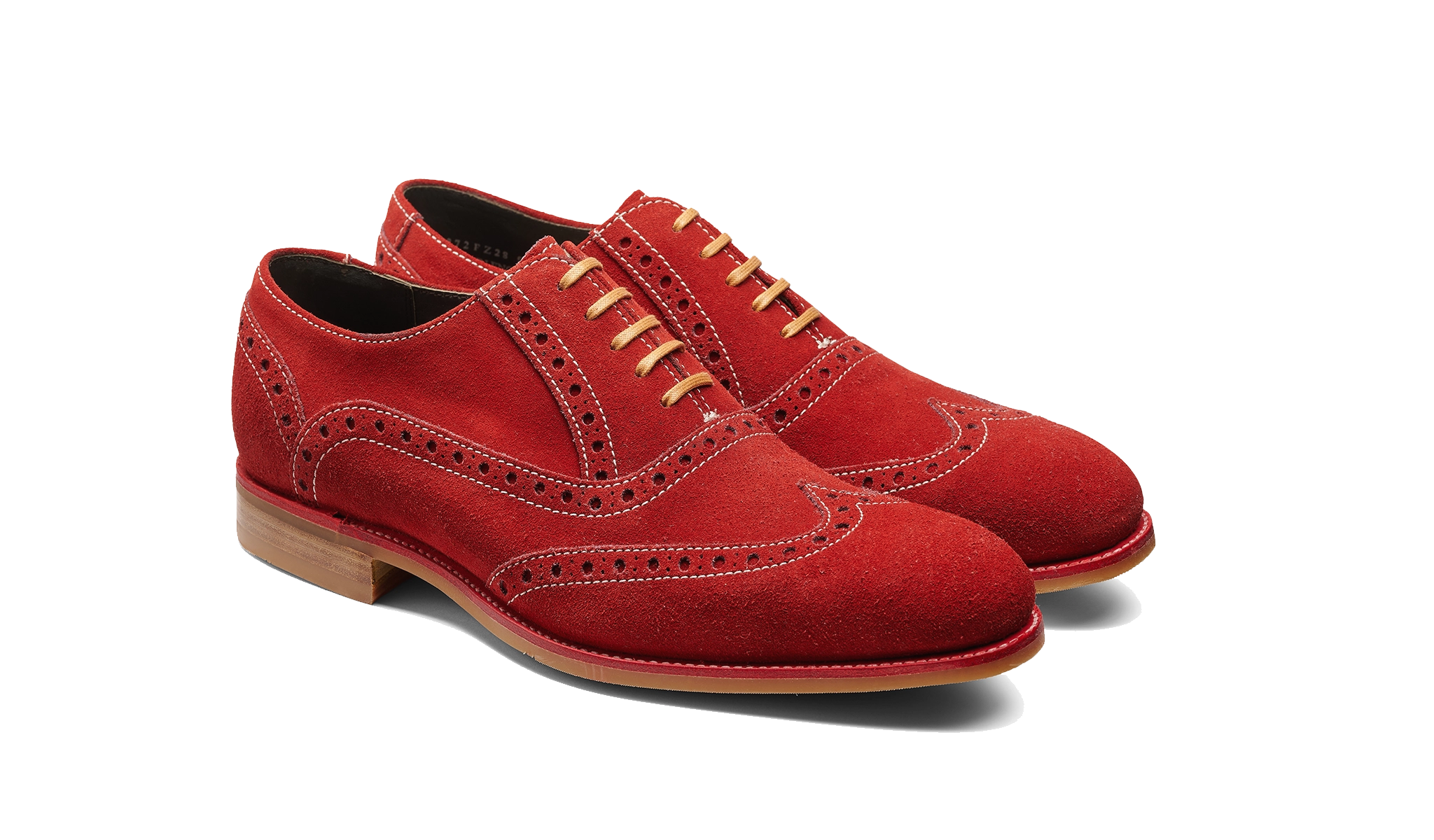 Grant - Red Grey Suede