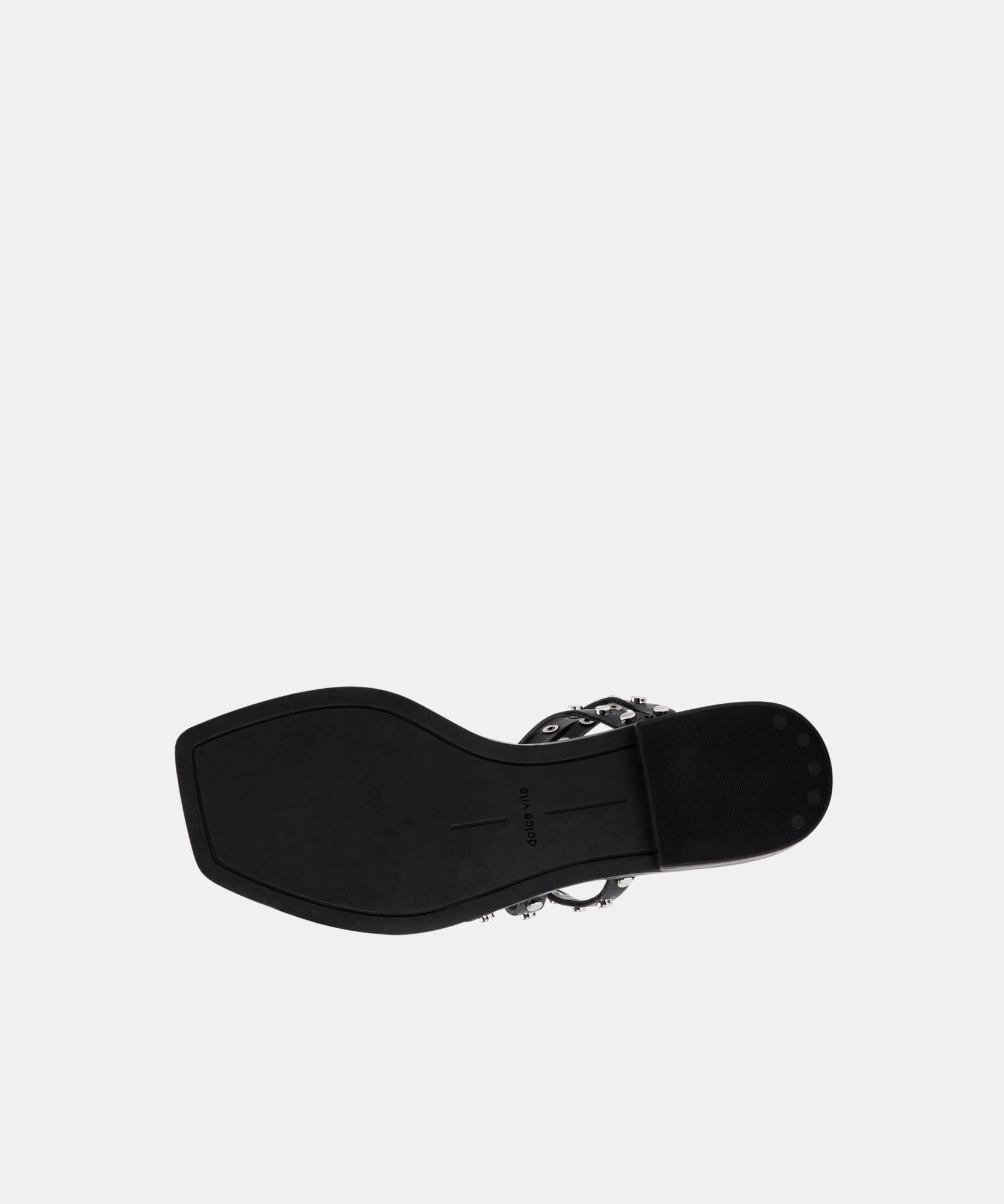 IZABEL STUDDED SANDALS BLACK STELLA - re:vita
