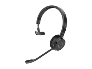 Jabra Evolve 65 TE Mono - Headset - on-ear - Bluetooth - wireless - USB-A via Bluetooth adapter - noise isolating - Certified 6693-833-309