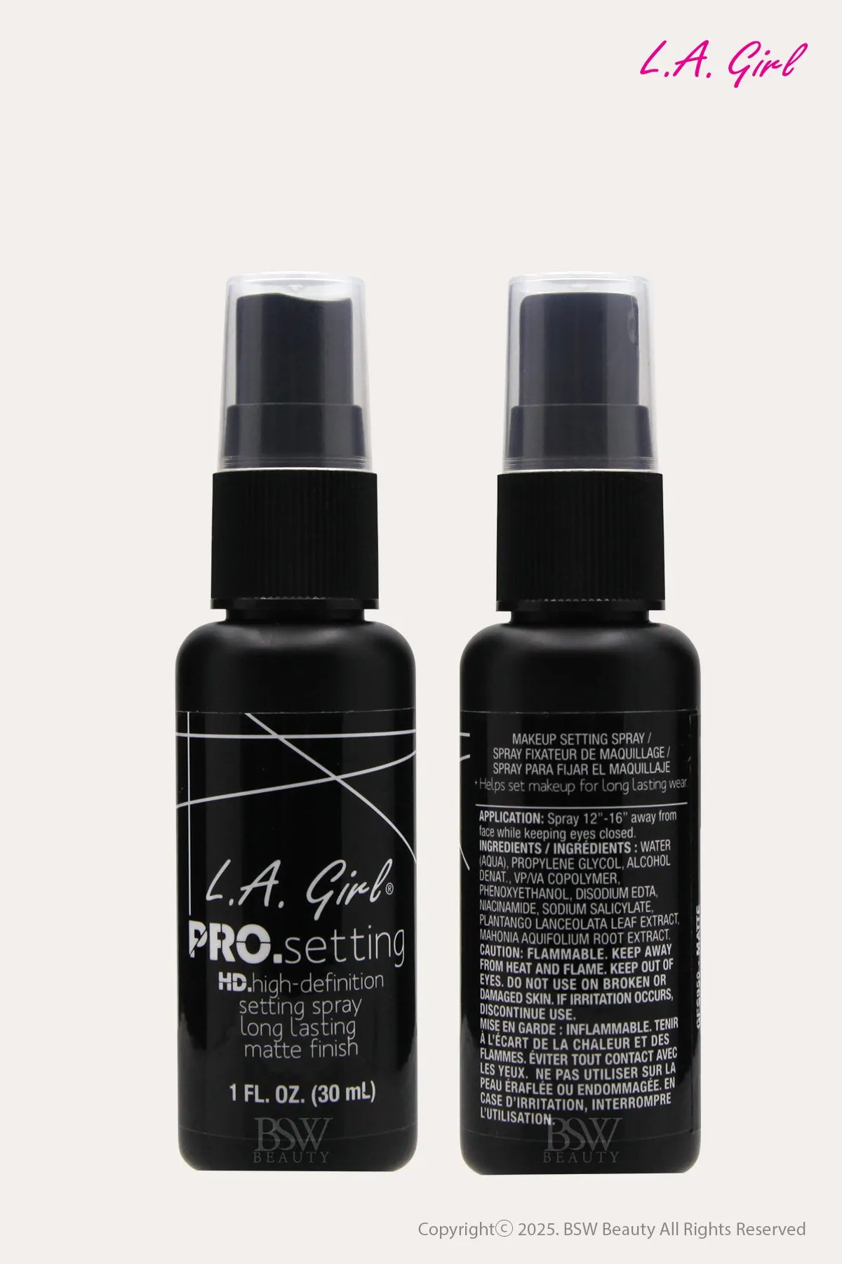 L.A. GIRL PRO SETTING HD HIGH DEFINITION SETTING SPRAY 1oz #GFS950