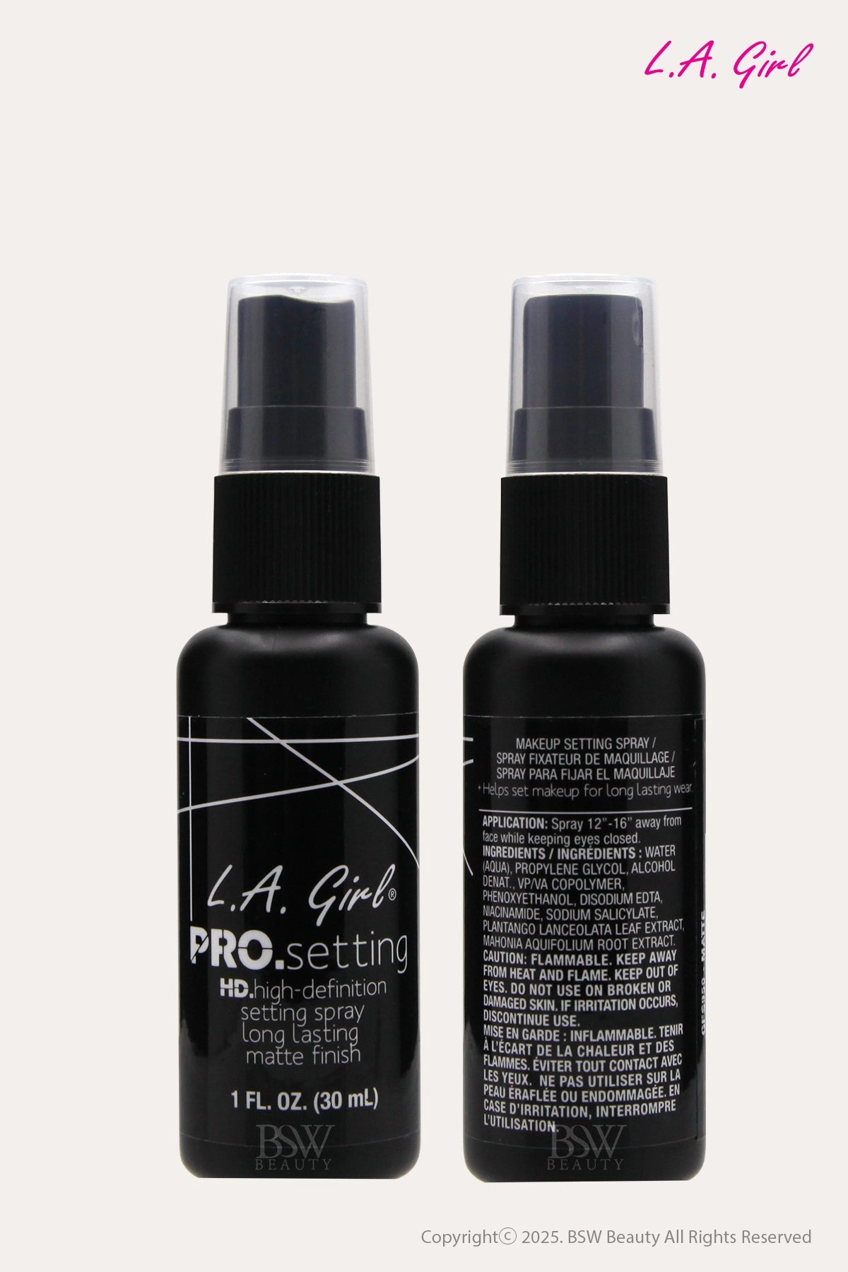 L.A. GIRL PRO SETTING HD HIGH DEFINITION SETTING SPRAY 1oz #GFS950