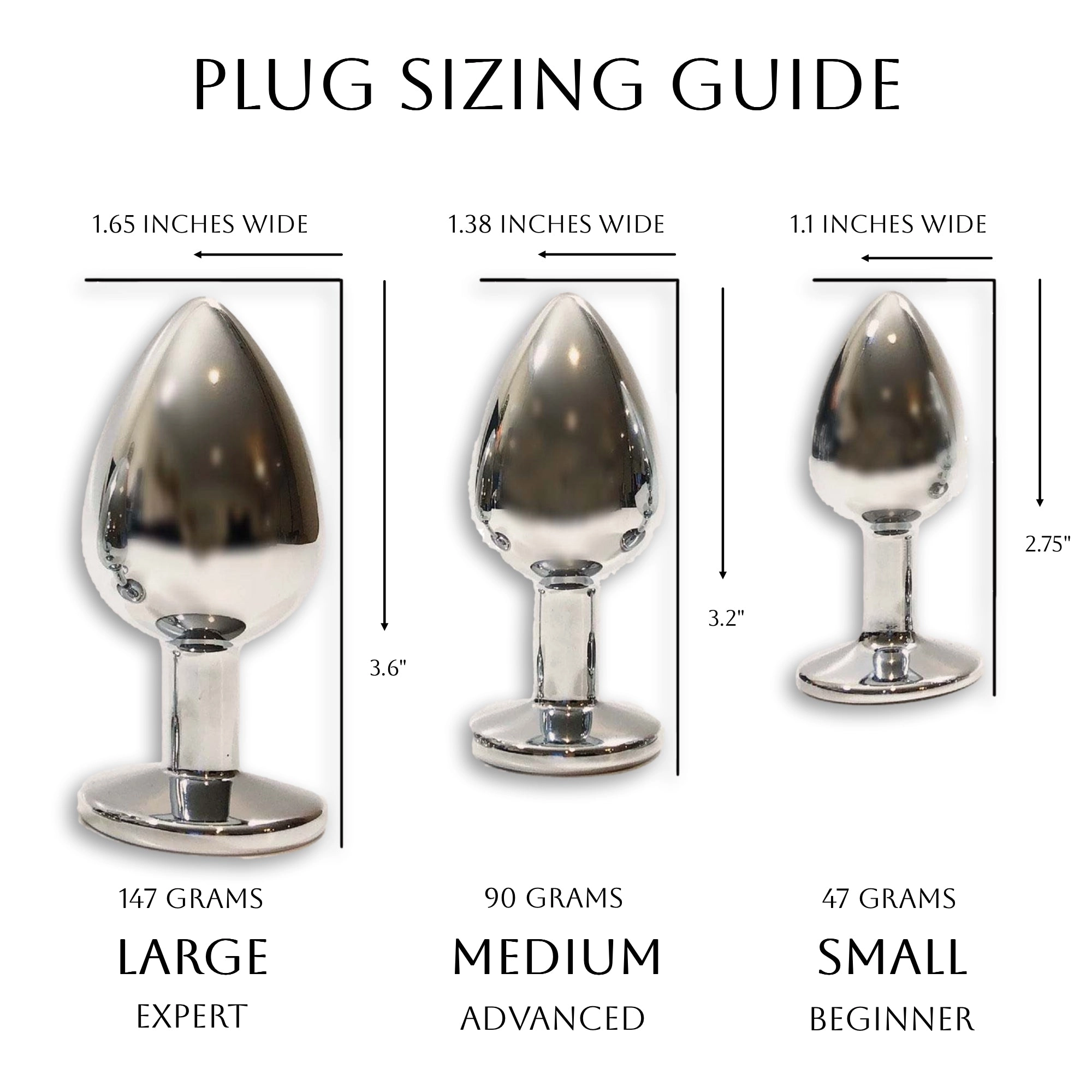Majestic Black Tail Plug Set