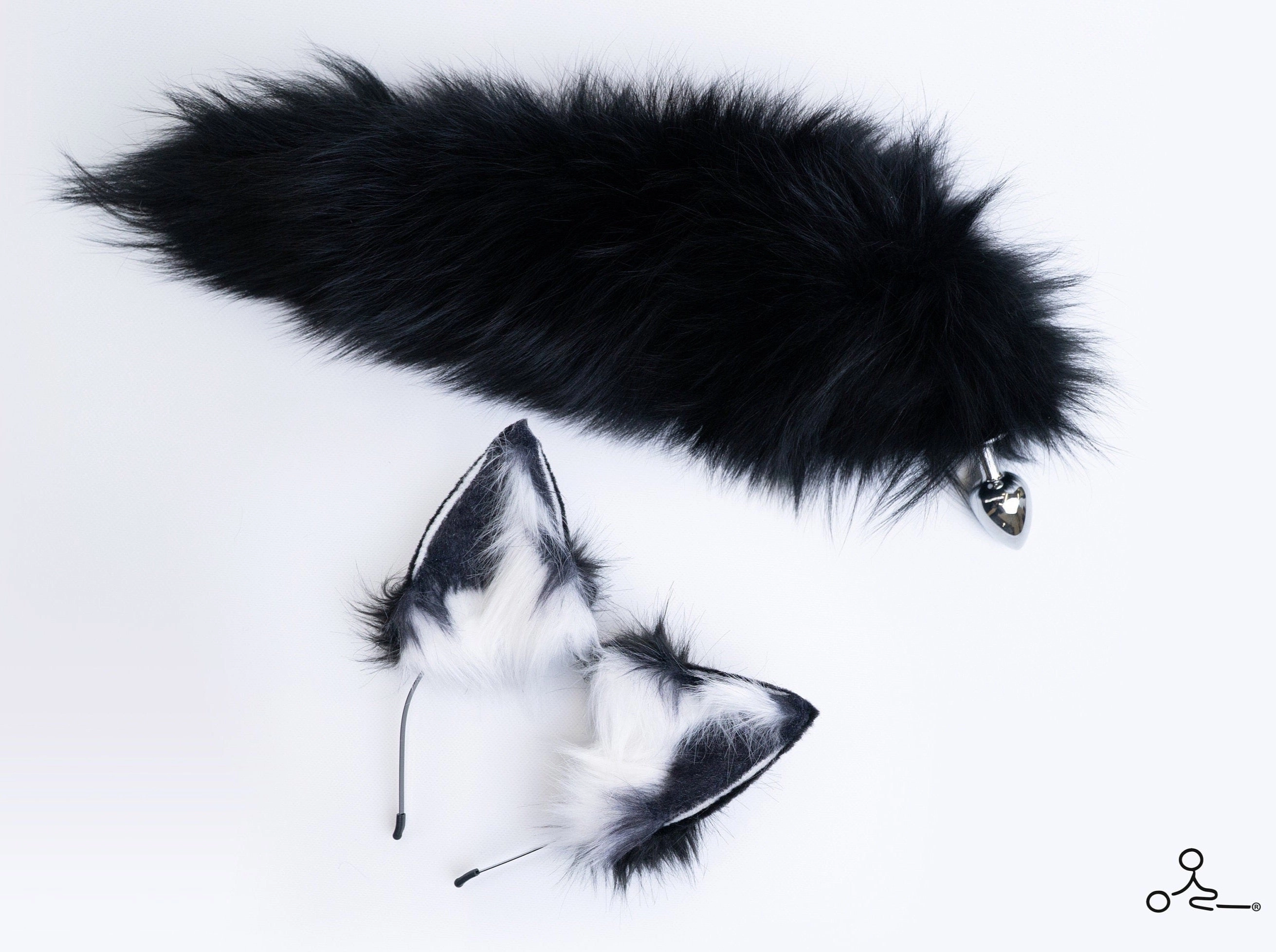 Majestic Black Tail Plug Set
