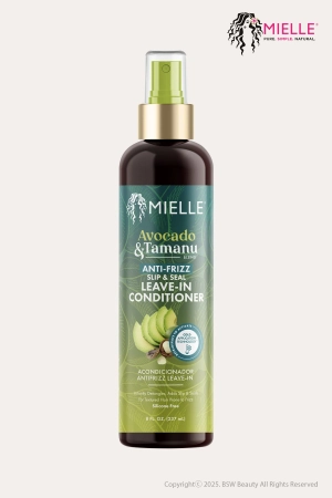 MIELLE AVOCADO & TAMANU ANTI-FRIZZ SLIP & SEAL LEAVE-IN CONDITIONER 8oz