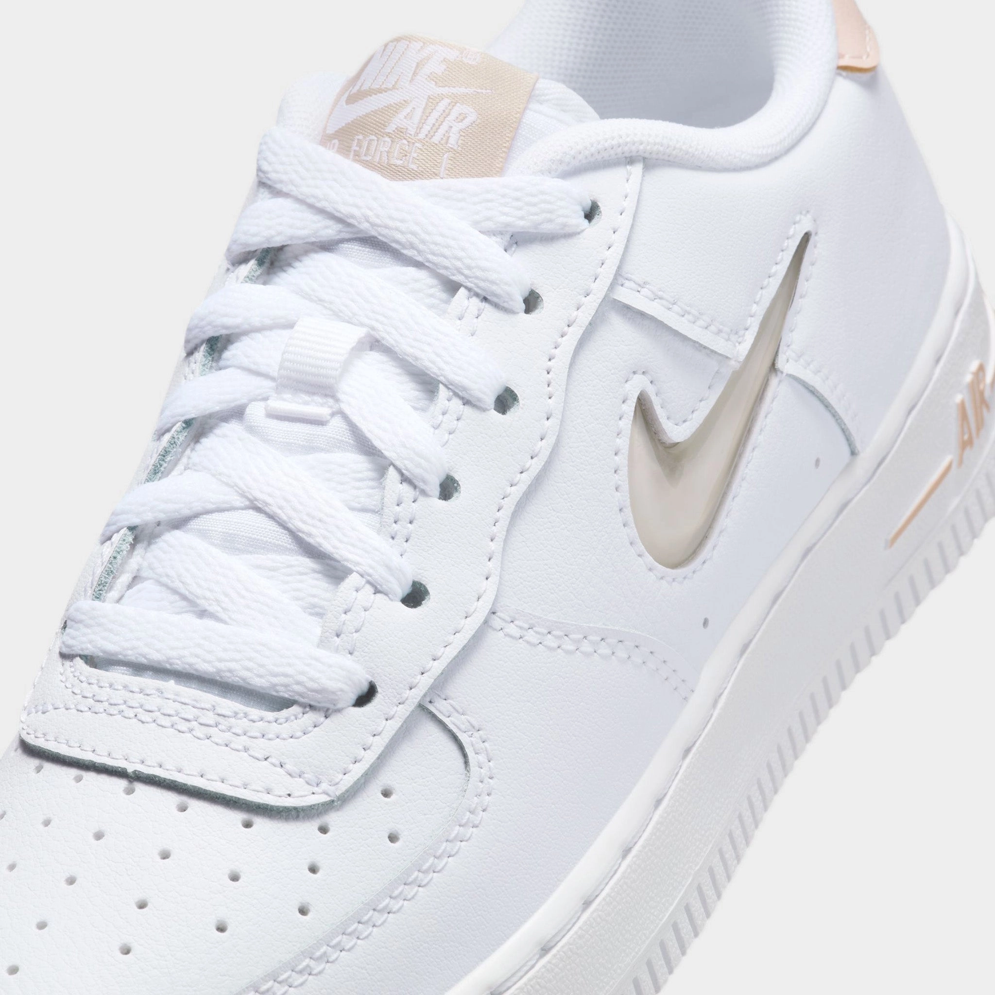 Nike Air Force 1 GS White / Sanddrift