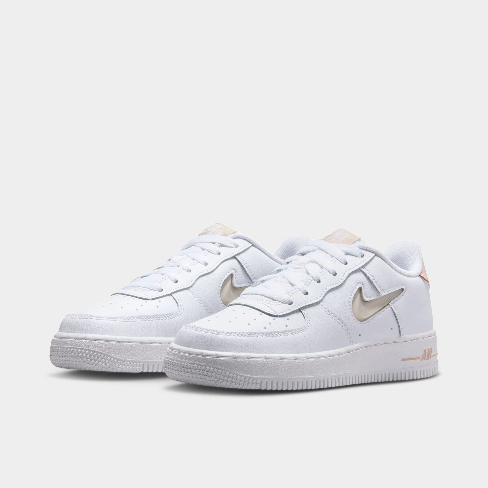 Nike Air Force 1 GS White / Sanddrift