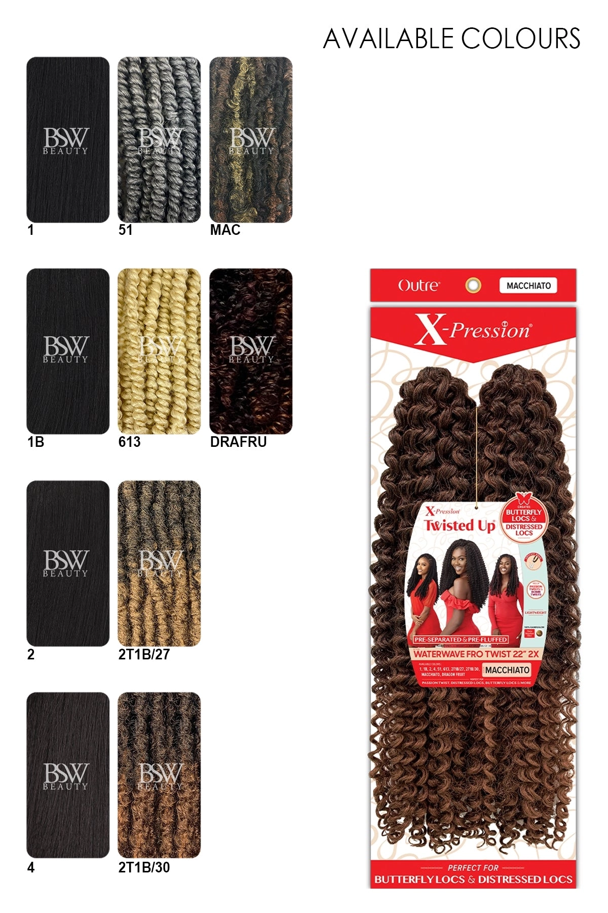 OUTRE 2X WATERWAVE FRO TWIST 22"