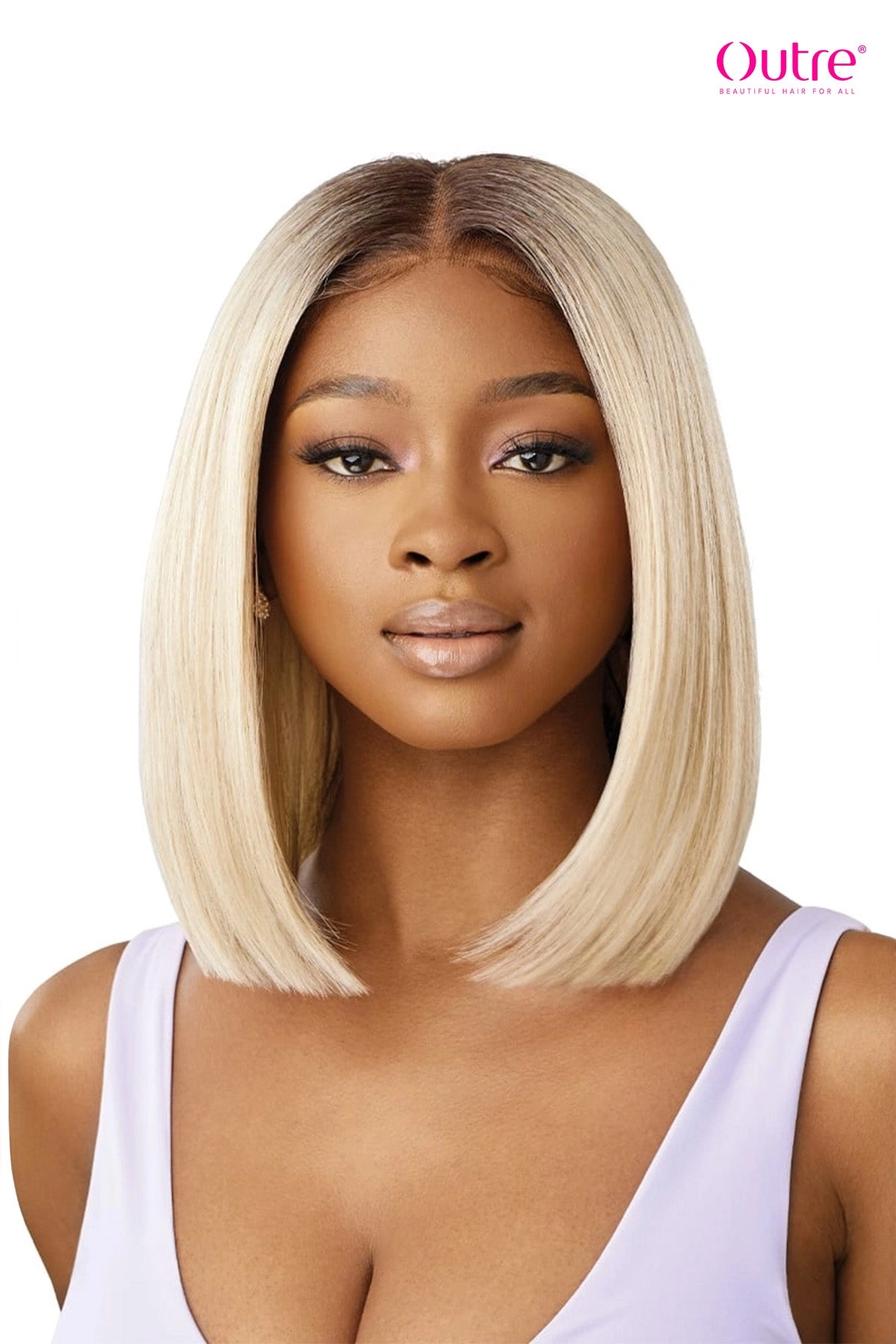 OUTRE AIRTIED HUMAN HAIR BLEND 100% FULLY HAND TIED WIG - HHB- NATURAL YAKI 12"