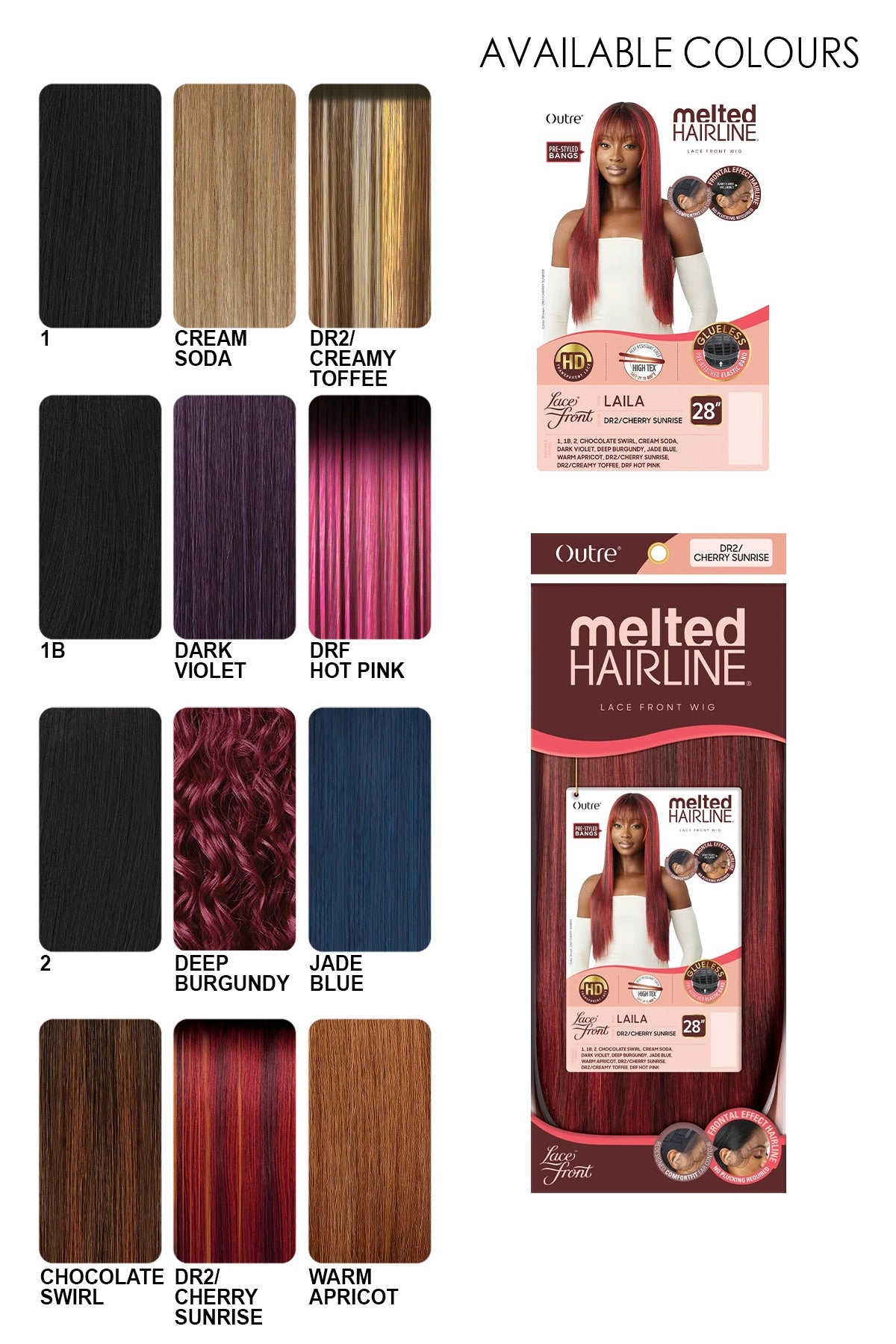 OUTRE MELTED HAIRLINE LACE FRONT WIG - LAILA