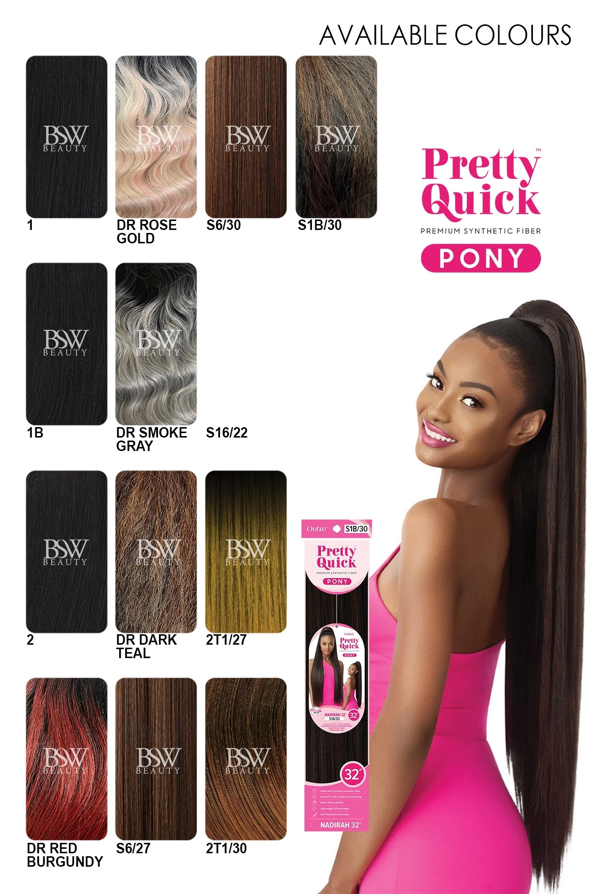 OUTRE PRETTY QUICK PONYTAIL NADIRAH 32"