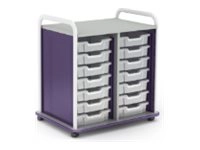 Paragon A&D Crossfit Storage - Trolley - 32 drawers - 16 gauge tubular steel, TFM CFD60OFTOTES17-918PZP