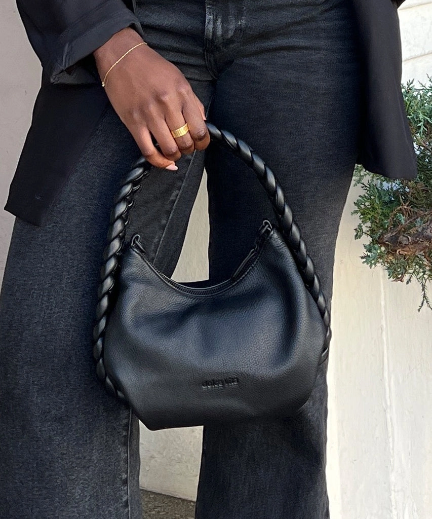 PIPPA CROSSBODY BAG BLACK LEATHER