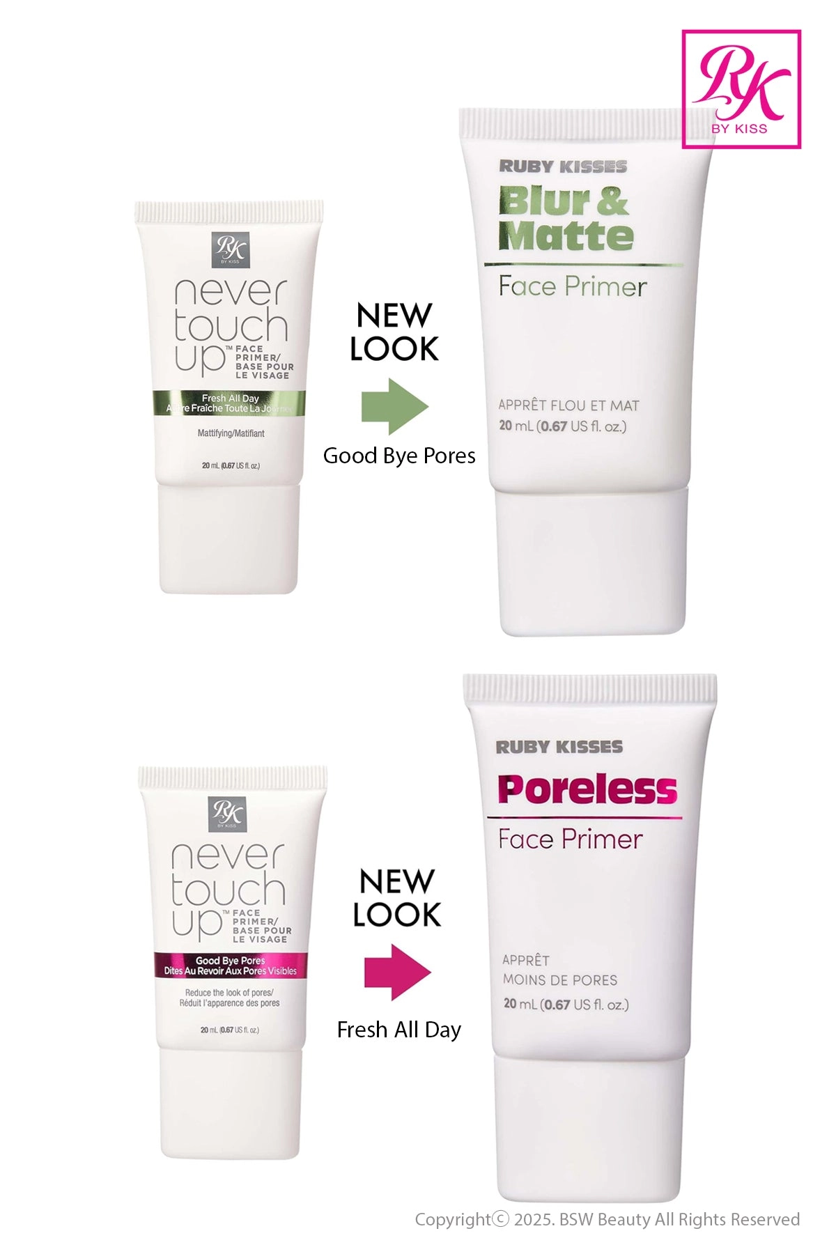 RUBY KISS BY KISS NEVER TOUCH UP FACE PRIMER