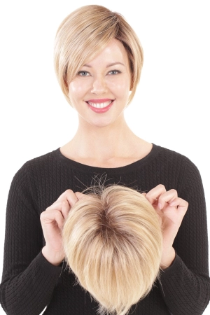 Sale - Belle Tress Toppers - Lace Front Mono Topper 6" (#7009) - Color: English Toffee