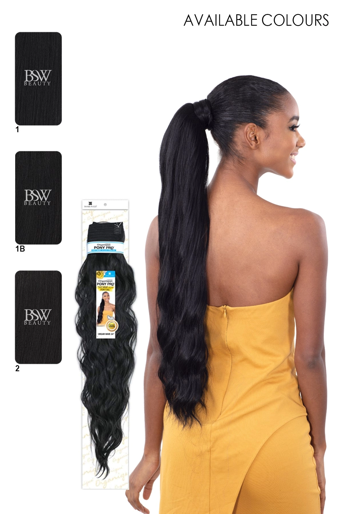 SHAKE N GO ORGANIQUE PONY PRO PONYTAIL DREAM WAVE 24"
