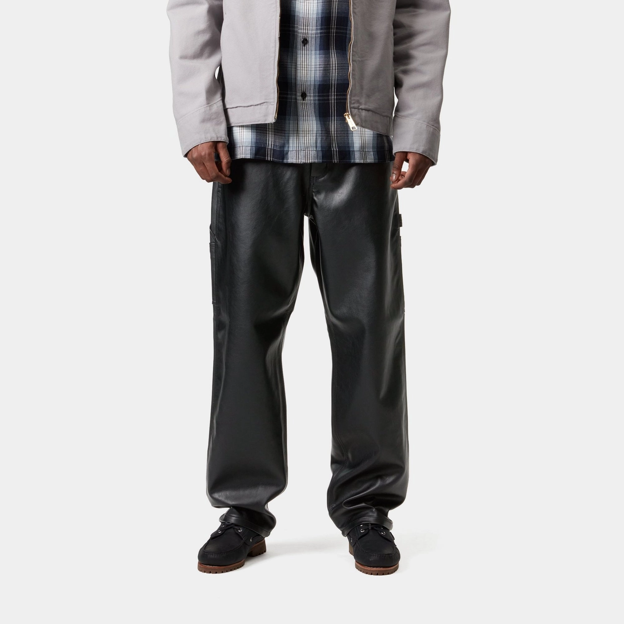 Single Knee Pant - PU Leather | Black