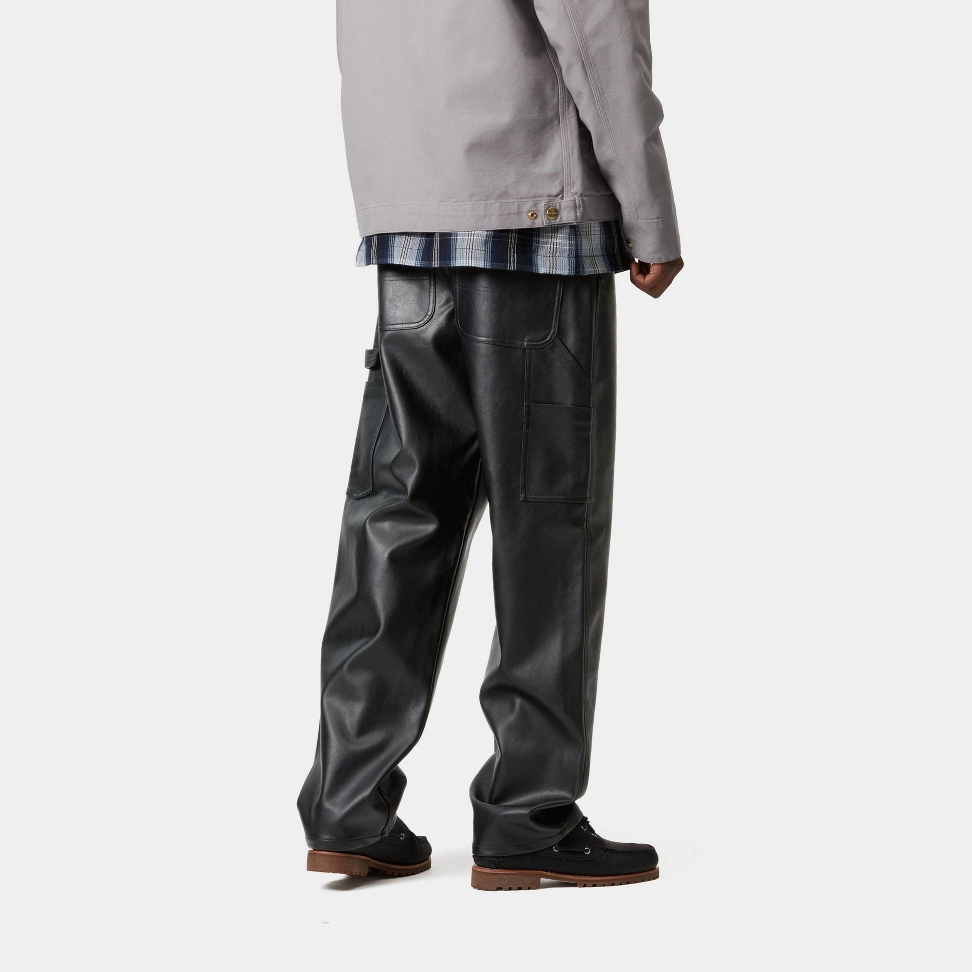 Single Knee Pant - PU Leather | Black