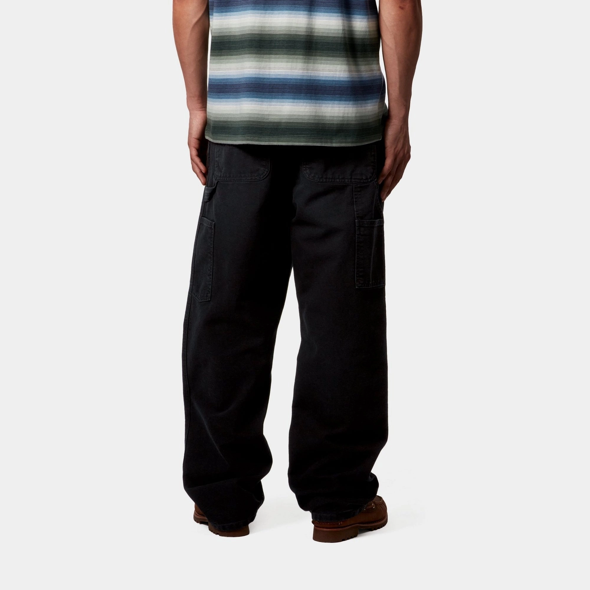 Single Knee Pant - Stone Canvas | Black