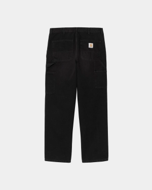 Single Knee Pant - Stone Canvas | Black