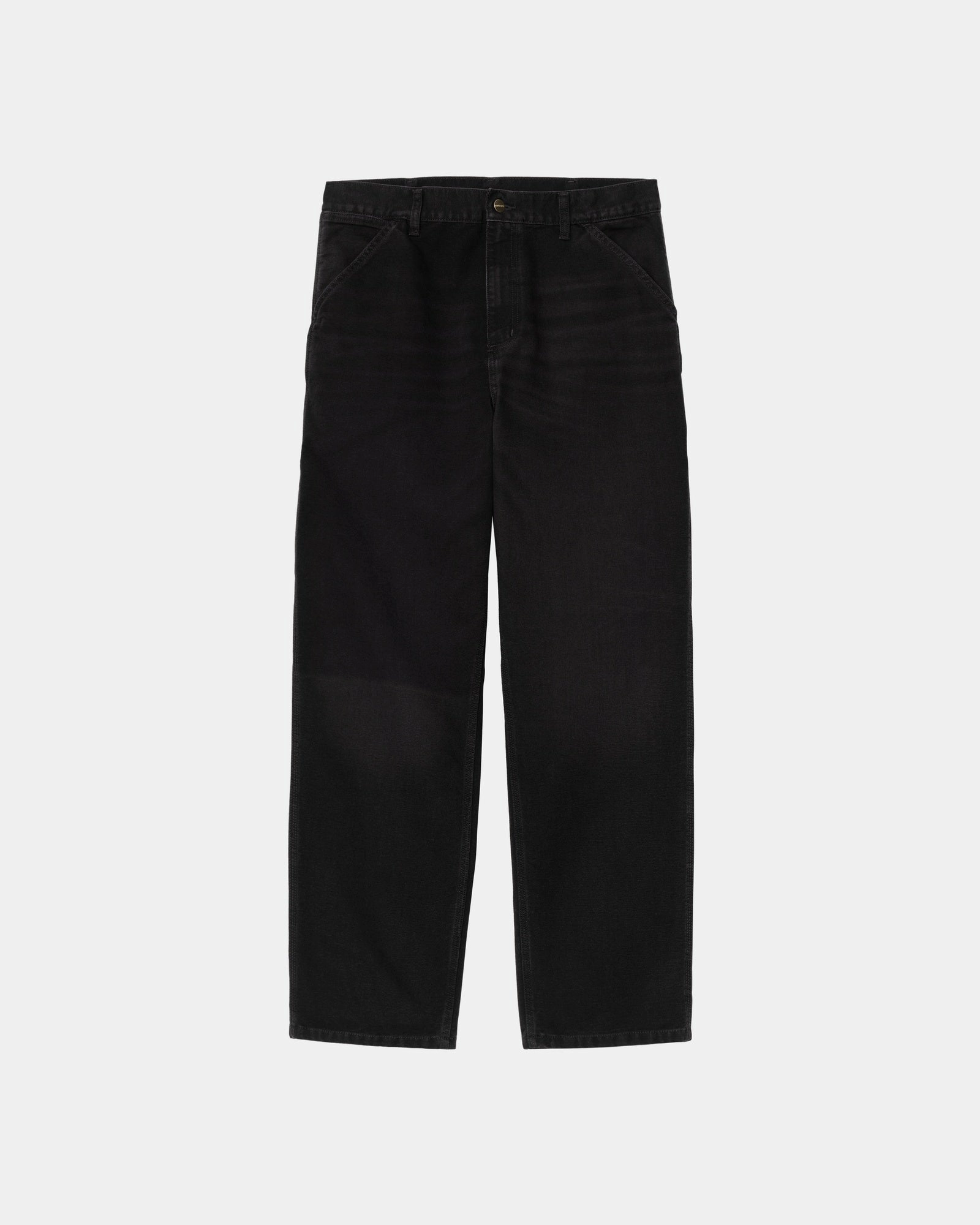 Single Knee Pant - Stone Canvas | Black