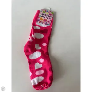 Socks By Clothes Mentor In Pink & White, Size: 0