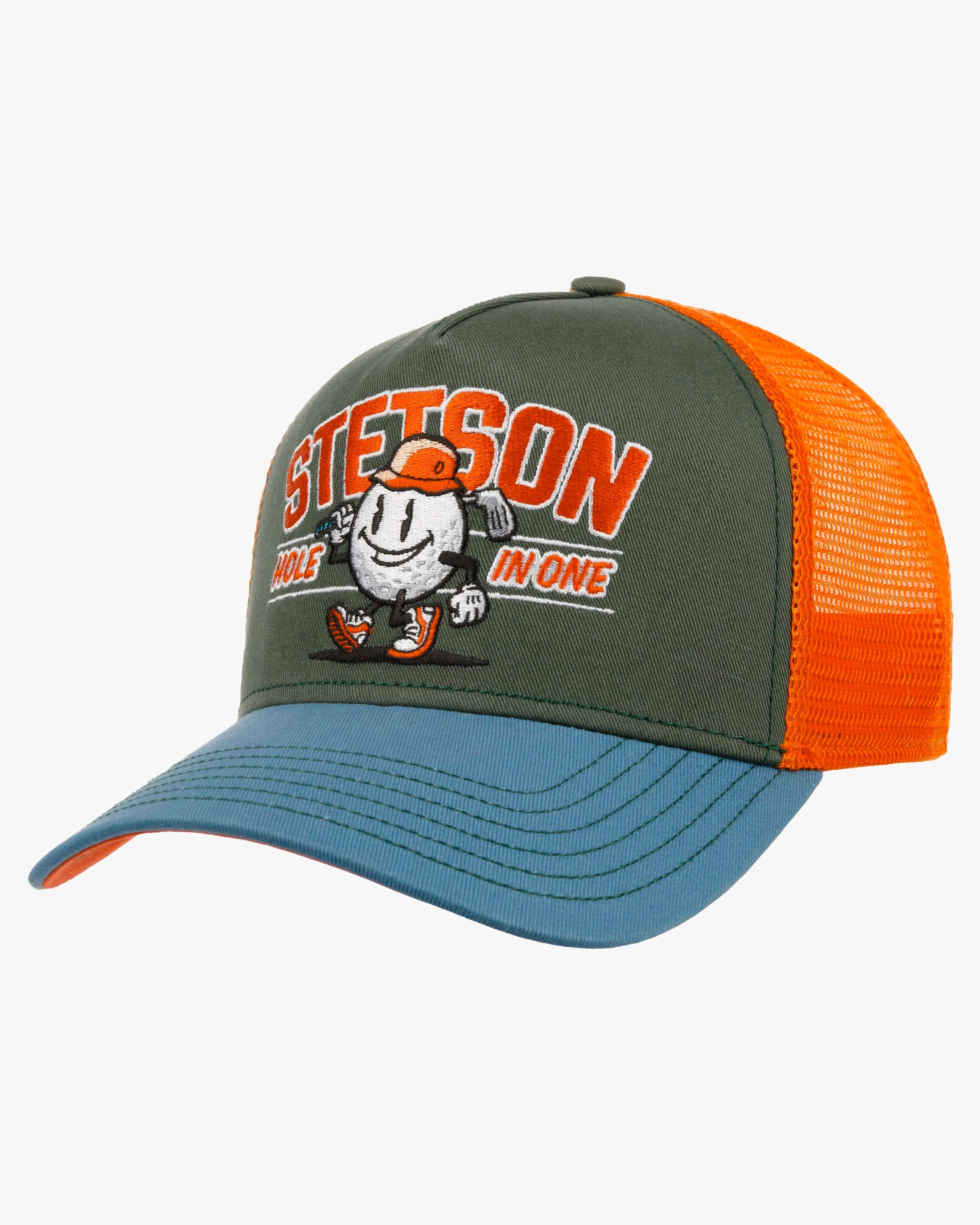 Stetson Golf Hole In One Trucker Cap - Blue / Green