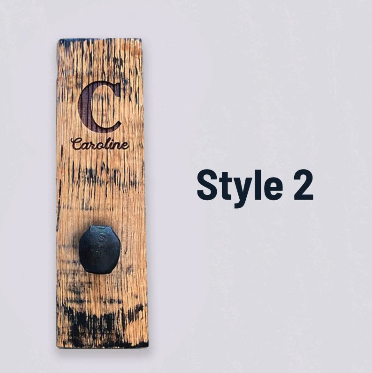 Tennessee Whiskey Barrel Stave Towel Hanger Wall Hooks