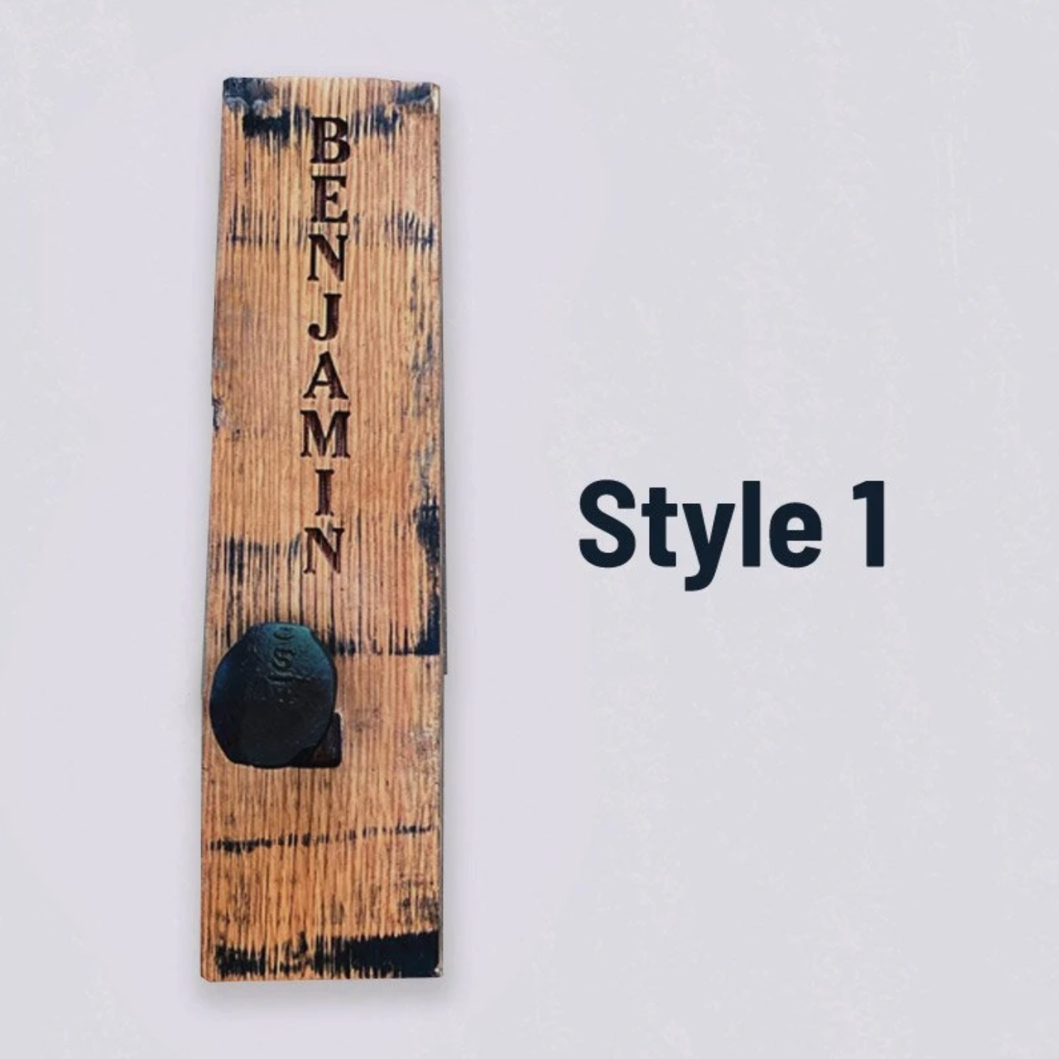 Tennessee Whiskey Barrel Stave Towel Hanger Wall Hooks