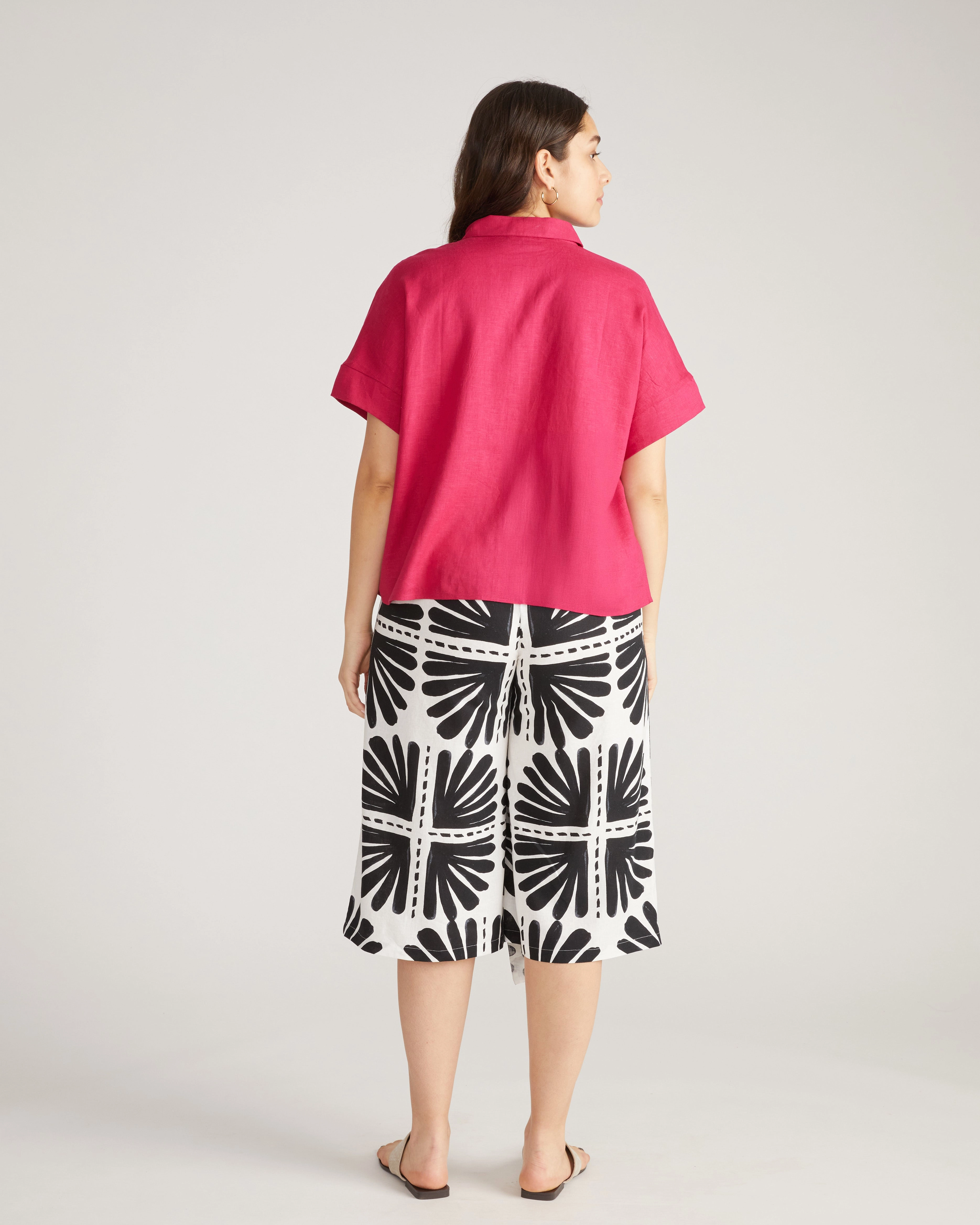 Tupelo Linen Shirt - Cerise