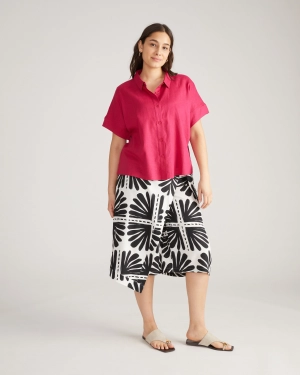 Tupelo Linen Shirt - Cerise