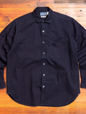 Vintage Twill Box Button-Down Shirt in Indigo