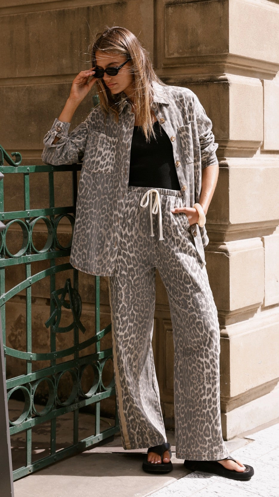 Vox Pants - Leopard Print