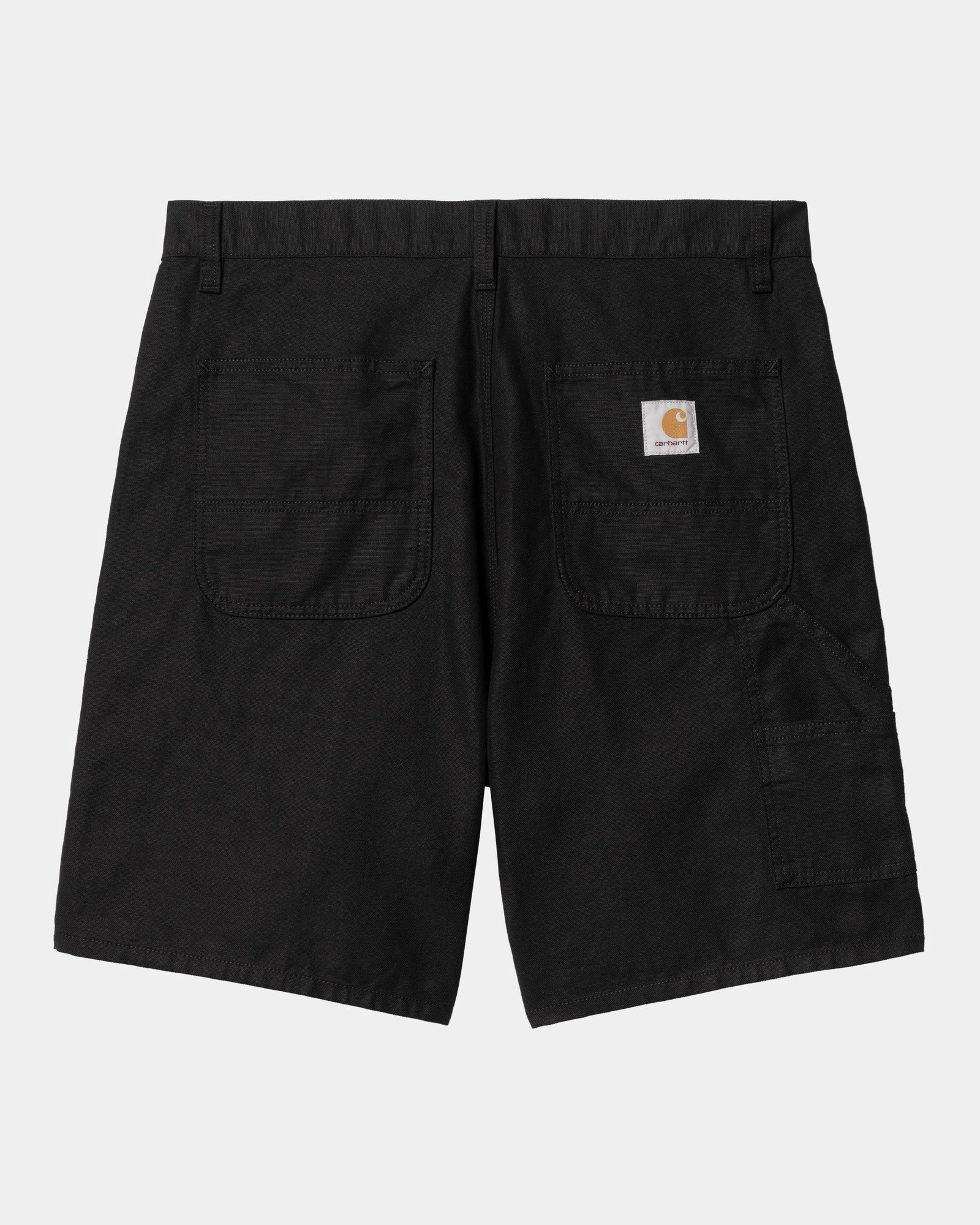 Walter Linen Single Knee Short | Black